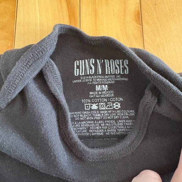 GUNS N ROSES - baby bodysuit black size M ?6-12 months - Picture 5 of 6